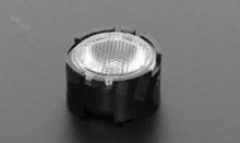 Lens for LED high power; angle: 80 degrees ; Number of LEDs: 1; Dimensions: round 11.8mm; Height: 6.65mm; material: PMMA; Fastening: frame