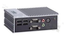 Bezwentylatorowy przemysłowy komputer wbudowany; dwurdzeniowy procesor Intel Atom N2600 1.6 GHz;; 1x VGA/DISPLAYPORT; 1x Gigabit LAN; 1xCF; 1x SATA; 2xCOM; 4x USB; temperatura pracy  0+50C; zasilanie 5V