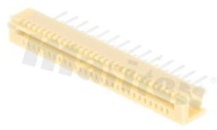 Złącze Non-ZIF do PCB; w rastrze 1.00mm; 28-stykowe; montaż: THT; pionowe