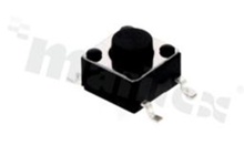 Tact Switch; SMD; dimensions 6.0x6.0; h=5.0mm; vertical; operating force 160gf; button: round