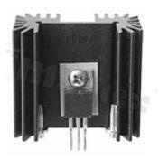 Heatsink; TO-220; TO-218; TO-247; Multiwatt; 25.40x41.91x50.80mm; black; anodized aluminium; RoHS.