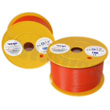 Przewód pojedynczy LGY/H05V-K; z wielodrutową miedzianą żyłą; pomarańczowy; przekrój 1.50mm2; AWG 16; 500V; -40+105 st.C; 100m.