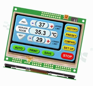 Moduł 4.3" iSMART TFT; touchpanel; procesor ARM 9; 128MB pamięci Flash; RS-232; RS-485; USB