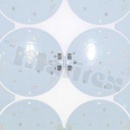MCPCB aluminium board, 12x CREE XP,  circle diameter 81 mm, thickness 1.6mm; copper 35um; white soldermask; immersion gold, panel: 6 pcs