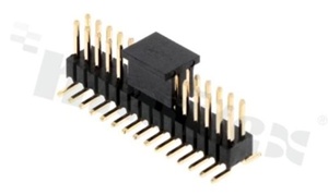 Pin Header; pitch 1.27mm; 2x15 pins; assembly: SMT; male; vertical; double row
