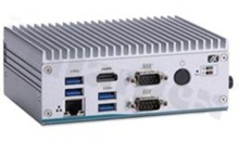 Bezwentylatorowy przemysłowy komputer wbudowany; procesor IntelCore i5-7300U 3.5 GHz /Celeron 3965U 2.2 GHz; 2x HDMI; 2x Gigabit LAN; 1x mSATA; 1x SATA; 4x USB 3.0; 2xCOM; 1x PCIe; temperatura pracy od -10+55C; zasilanie 12V