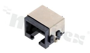 Gniazdo RJ45; 8-stykowe; montaż: SMD; kątowe; ekranowane; gabaryt 8; grubość pokrycia 6u" Au