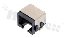 Socket RJ45; 8-contacts; SMD; side entry; shielded; size 8; 6u" Au