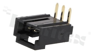 Header for PCB; pitch 2.54mm; 3-contacts; THT; male; side entry; 250V/3A