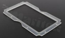 Gasket for LED; Number of LEDs: 8; Dimensions: 99.7x63.6mm; Height: 2.17mm; material: silicone; Fastening: screw