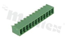Pluggable terminal block; pitch 3.81mm; 12-ways; male; straight pin header; closed type