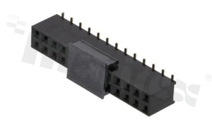 Pin Header; pitch 2.54mm; 2x13 pins; assembly: SMD; female; straight; double row