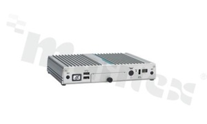 Fanless Embedded System with IntelCeleron N3350 2.4 GHz; up to 8 GB RAM; 1xCOM; 6x USB; 2x HDMI; 2x Gigabit LAN; 1xCF; SATA; 2x mPCIe; SIM slot; operating temperature: -5+60C; supply 12 VDC