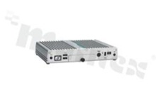 Bezwentylatorowy przemysłowy komputer wbudowany; procesor IntelCeleron N3350 2.4 GHz; do 8 GB RAM; 1xCOM; 6x USB; 2x HDMI; 2x Gigabit LAN; 1xCF; SATA; 2x mPCIe; SIM slot; temperatura pracy od -5+60C; zasilanie 12 V DC