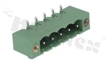 Listwa zaciskowa rozłączalna; w rastrze 5.08mm; 5-torowa; męska; kątowa; zabudowana; z zaczepem śrubowym; UL 300V/16A; TUV:320V/20A