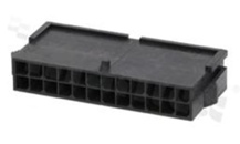 Korpus złącza kablowego; w rastrze 3.00mm; 24-stykowego [2x12]; męskie; dwurzędowe; na przewód AWG#20-24; 250V/5A