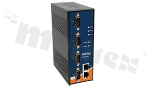 Przemysłowy serwer portów szeregowych; konwerter RS-232/422/485 do Ethernet 10/100Base-T(X); 4 porty szeregowe i 2 porty Ethernet RJ45; temp. pracy: -10+70 st.C; zasilanie redundantne 12...48VDC; WYCOFANY Z PRODUKCJI
