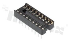 IC Socket in pitch 2.54mm; 28-contacts; standard