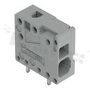 Listwa zaciskowa do PCB; przewód-płytka; na przewód 0,2 - 6,0 mm2(24-10AWG); raster 5.0 mm; 1-torowa.; Push-in CAGE CLAMP®; szary;300V/26A