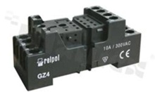 Socket for relay R4, R4N; 14 PIN; 6A; mounting; DIN; 6A/250VAC