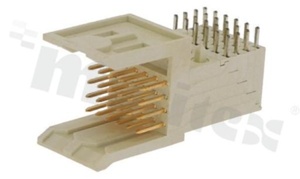 Złącze DIN typu HDM; męskie; w rastrze 2.00mm; 24-stykowe; kątowe