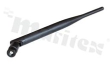 Antenna; stick swivel; ISM; 868MHz; 5.0dBi; VSWR<2.0; linear; omni-directional; RP-SMA; connector mount; fi12.9x195mm; black