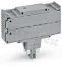 Wtyk bezpiecznikowy podwójny; do wkładki 5x20mm; sygnalizacja optyczna; szara; 230V