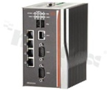 Bezwentylatorowy komputer przemysłowy; HeavyIndustrialCE; FCC Part18; UL508; UL/cUL60950-1; IEC60068; AMD LX800; RAM+1GB; 2xCOM; 2xUSB; LAN-isolated; 4xPOE-isolated; VGA;CompactFlash; temp. pracy -40+70C; zasilanie 48V