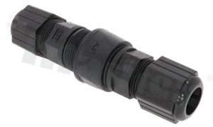 Adapter Amphenol RJ45/RJ45, Cat 5E, Cat. 6, Cat. 6A, proste, ekranowane,wewnątrz 2 gniazda RJ45, IP67