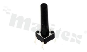 Tact Switch; THT; dimensions 6.0x6.0; h=18mm; vertical; operating force 250gf; button: round