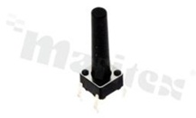 Przełącznik Tact Switch; THT; wymiary korpusu 6.0x6.0; h=18mm; pionowy; o sile nacisku 250gf; przycisk okrągły