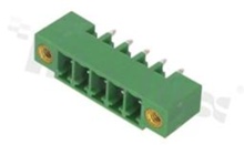 Listwa zaciskowa rozłączalna; w rastrze 3.81mm; 5-torowa; męska; pionowa; z zaczepem śrubowym; UL 300V/10A; TUV:300V/10.5A