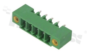 Listwa zaciskowa rozłączalna; w rastrze 3.81mm; 5-torowa; męska; pionowa; z zaczepem śrubowym; UL 300V/10A; TUV:300V/10.5A