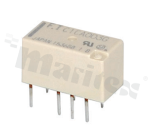 Przekaźnik elektromagnetyczny; prąd max. 2A; napięcie cewki 5V DC; podwójny styk przełączny DPDT; moc cewki 280mW; 1A/30V DC, 0.3A/125V AC; montaż: SMT