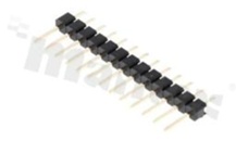 Listwa stykowa do PCB; w rastrze 2.54mm; 1x13 styków; montaż: THT; męska; prosta; jednorzędowa