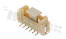 Header for PCB; pitch 2.00mm; 6-contacts; SMD; male; top entry; 125V/2A