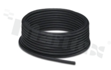 Przewód SJOOW; 2xAWG18; czarna izolacja; całkowita średnica 7.2 mm; 90°C; 300V; UL listed E313867; rolka 100 m; 1 szt. = 1 m