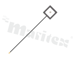 Antena; patch; GNSS; 1559-1586MHz; 0dBi; VSWR<1.14; RHCP; kierunkowa; RF1.13; 0.1m; IPEX; przyklejana; 20x20x7.5mm