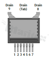 Transistor N-MOSFET SiC; unipolar; 1200V; 75mOhm; 34A; 169W; -55+175 deg.C; SMD; TSC (U2)