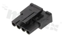 Crimp terminal housing; pitch 3.00mm; 4-contacts; female; applicable wire AWG#20-24; 250V/5A