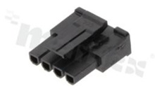 Crimp terminal housing; pitch 3.00mm; 4-contacts; female; applicable wire AWG#20-24; 250V/5A