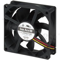 Wentylator; DC; 12VDC; 80x80x25mm; 0.66m3/min; 16.0dB.