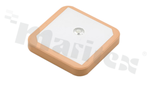 Antena; patch; GNSS; 1575-1602MHz; 3.0dBi; VSWR<3.5; RHCP; pin; 25x25x4mm; biały