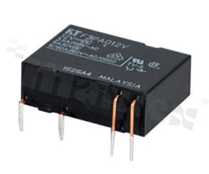 Przekaźnik elektromagnetyczny; prąd max. 5A; napięcie cewki 5V DC; pojedyńczy styk zwierny SPST-NO; rezystancja cewki 90Ohm; 5A/30V DC, 5A/250V AC; montaż: THT