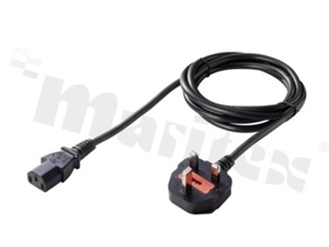 Kabel zasilający; C13; 1.5M; UK