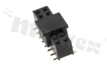 Listwa stykowa do PCB; w rastrze 2.00mm; 2x8 styków; montaż: SMD; żeńska; prosta; dwurzędowe; H=4.3mm