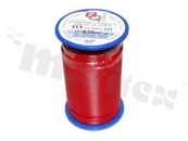 Przewód pojedynczy TLY/LIY; z wielodrutową miedzianą żyłą; czerwony; przekrój 0.22mm2; AWG 24; 300V; -40+105 st.C; 50m.