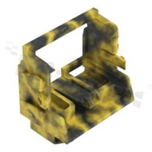 Adapter; for 10-wire connectors from 221 series; 4mm2; for din rail TS15;dark grey-yellow