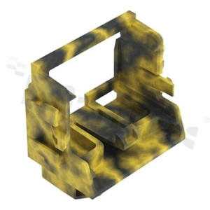 Adapter; do złączki 10-przewodowej 221;4mm2; na szynę din TS15;ciemnyszary-żółty