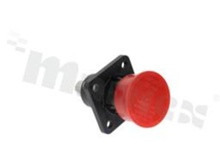 Connector; male screw socket; mechanical coding 90; SurLok Plus series; 10.3mm; 1 pin; IP67; 300A; 1000V; red color